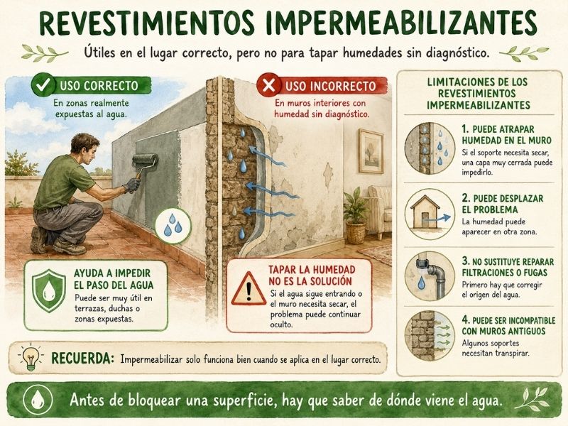 revestimientos impermeabilizantes humedad paredes