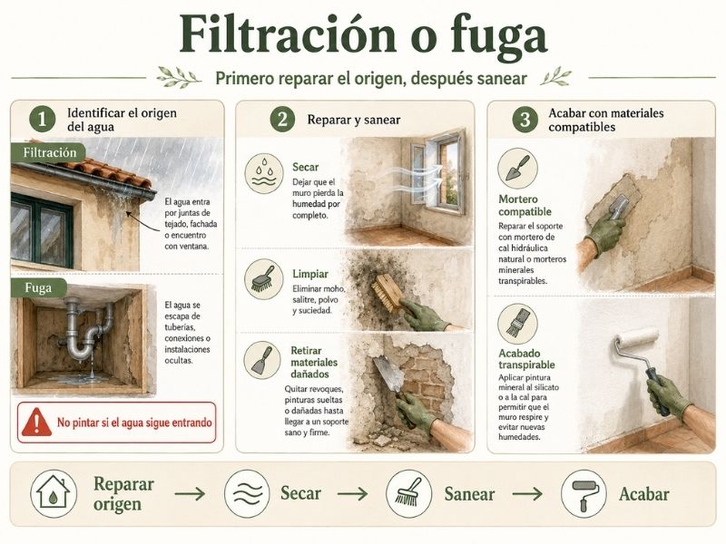 soluciones humedad filtracion fuga