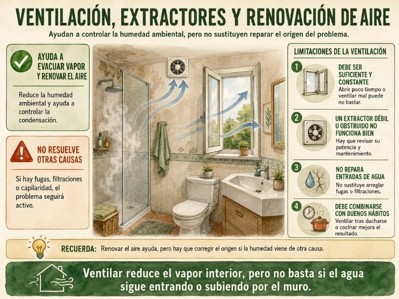ventilacion extractores renovacion aire humedad