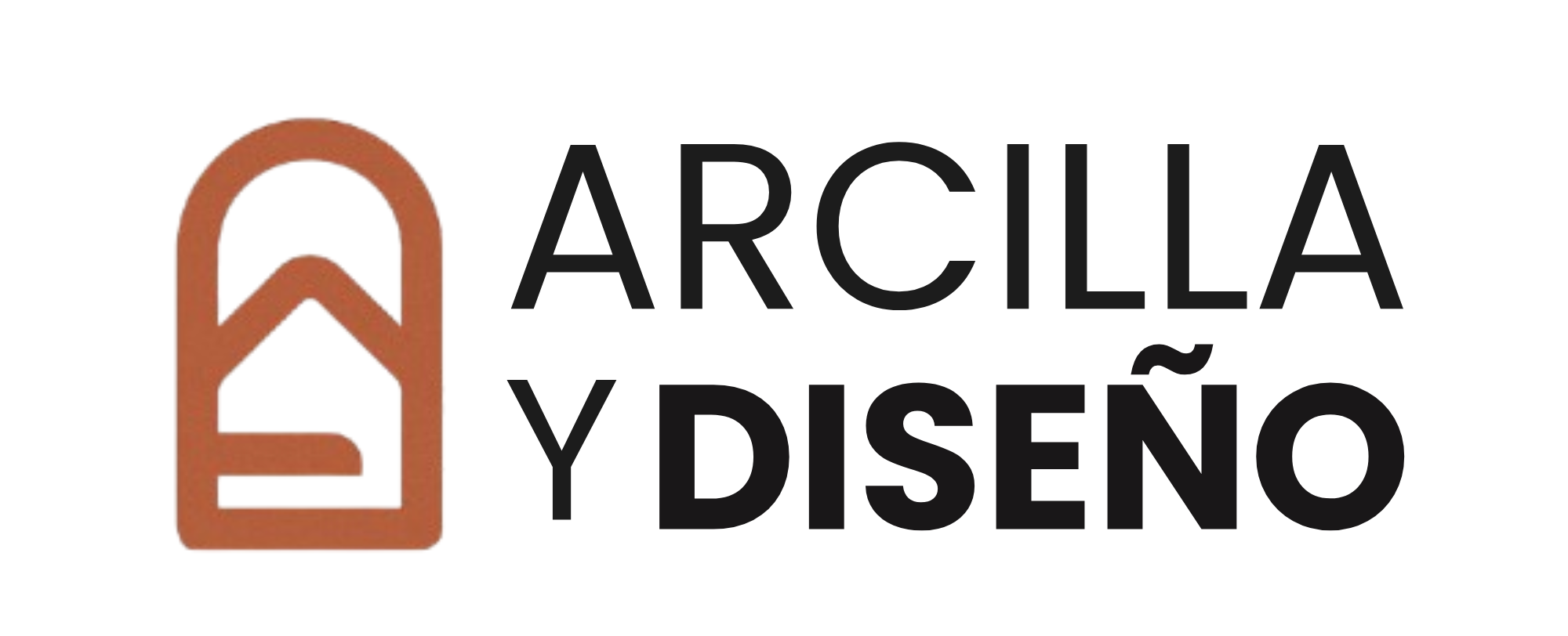 logo arcilla y diseño
